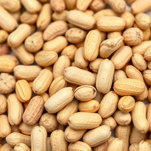 Large sack of peanuts with price tag