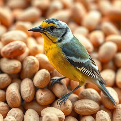 Large sack of peanuts with price tag