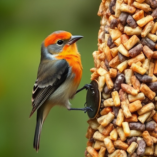 Large sacks of bird suet pellets