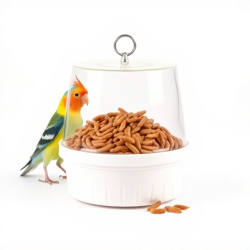 Compact Mealworm Feeder: Ideal for Small Birds' Nutrition