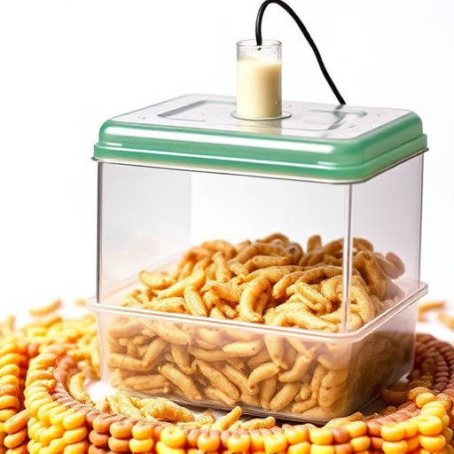 Mealworm feeder with protective wire mesh