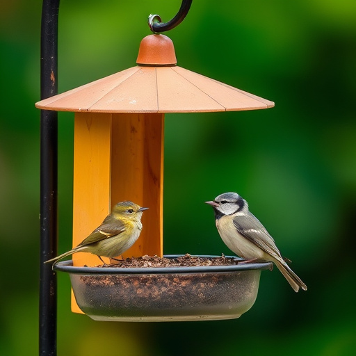 Minimalist feeding station for small birds