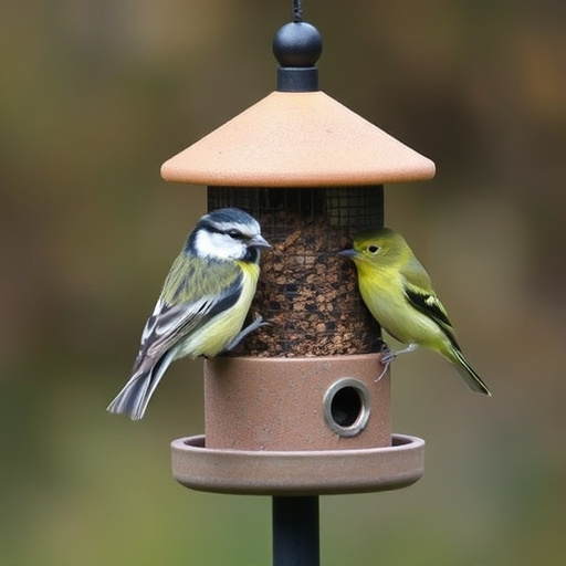 Minimalist feeding station for small birds