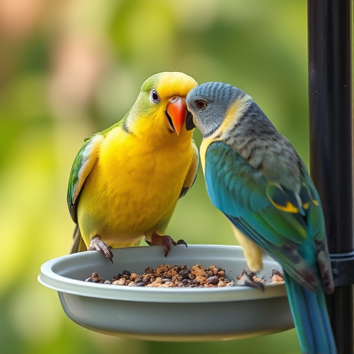 Minimalist feeding station for small birds