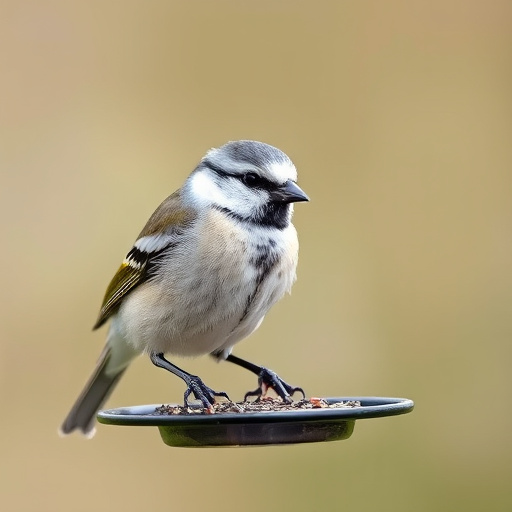 Minimalist feeding station for small birds