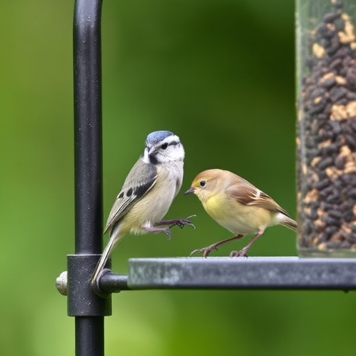 Minimalist feeding station for small birds