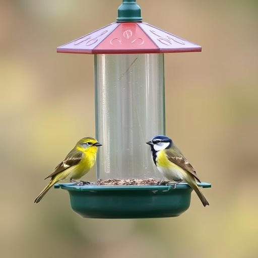 Minimalist feeding station for small birds