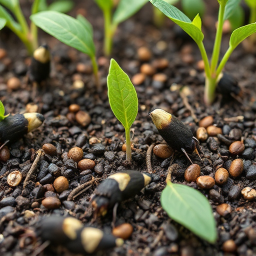 Mixed seed blend in clear plastic bag