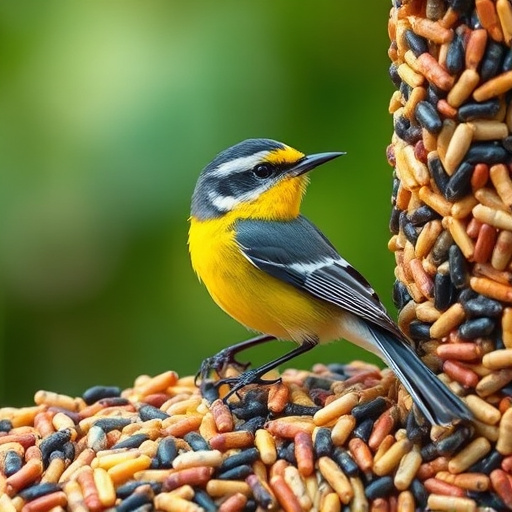 Mixed seed blend with millet and maize