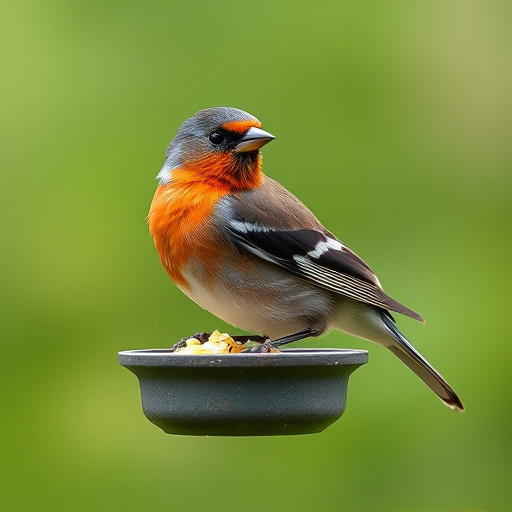 Mixed seeds on a wooden bird table