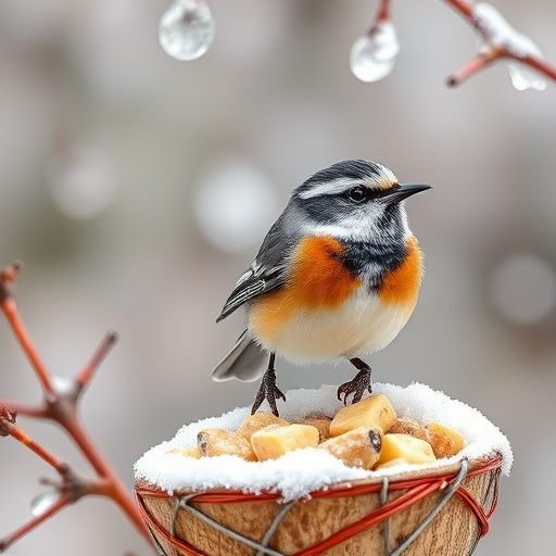 Mixed seeds spilled on garden feeder