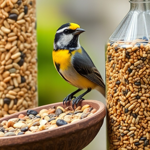 Mobile phone browsing bird seed deals