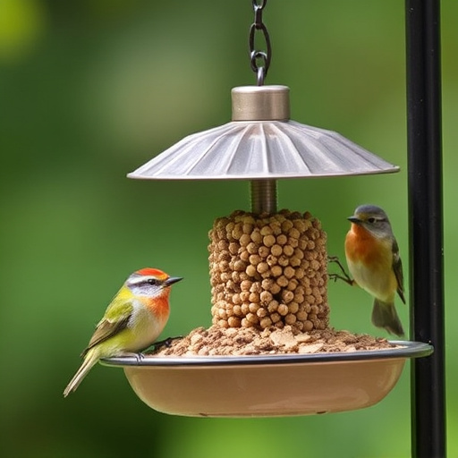 Multiple birds perched on suet feeder