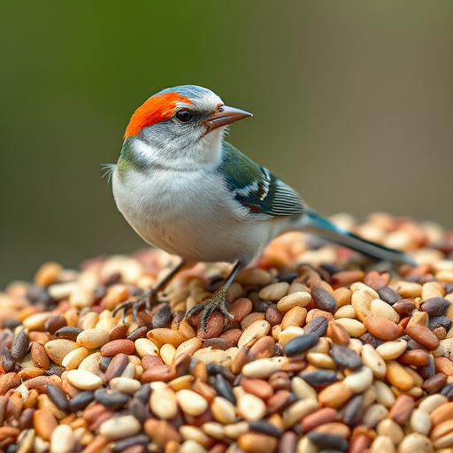 Natural bird food mix with sunflower hearts