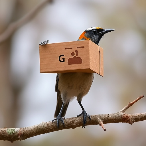 Nest box with entrance hole close-up