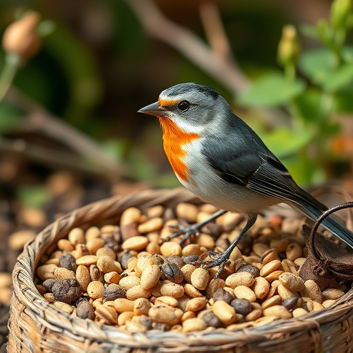 No-grow seed mix on garden tray