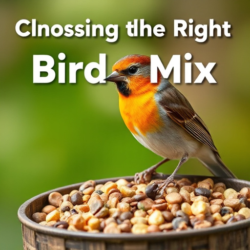 Nut and seed mix for wild birds