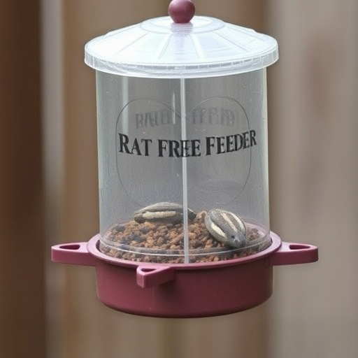 Outdoor feeder surrounded by wire barrier