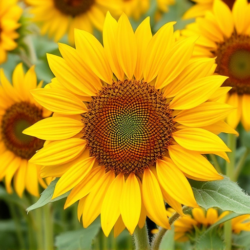 Outdoor storage of sunflower heart sacks