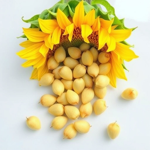 Outdoor storage of sunflower heart sacks