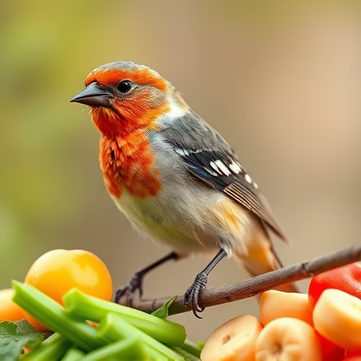 Overflow-free bird feeder with seed mix