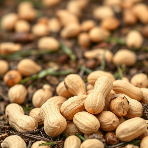 Packaged peanuts with clear label