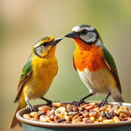 Packed boxes of bird food subscription
