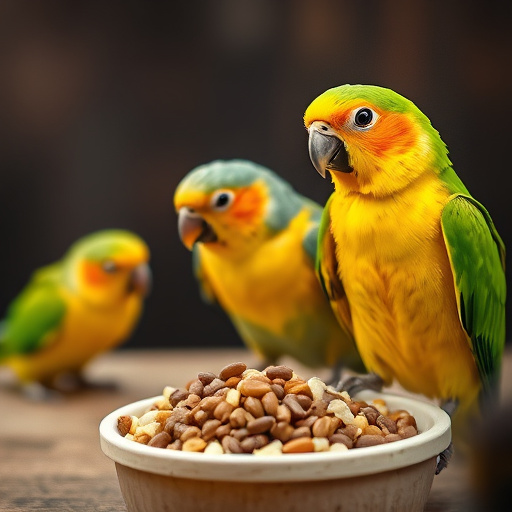 Packed boxes of bird food subscription