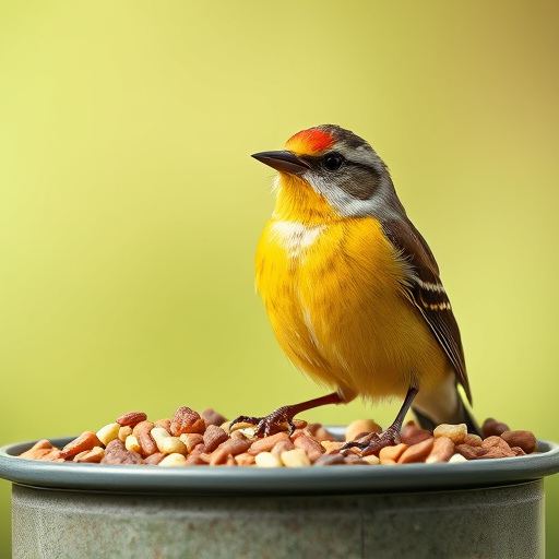 Peanuts in mesh bird feeder bag