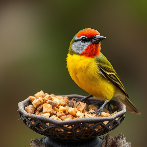 Peanuts in mesh bird feeder bag