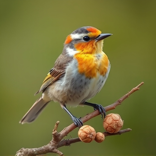 Peanuts scattered for visiting birds