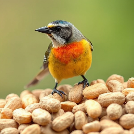 Peanuts spilling from open storage container