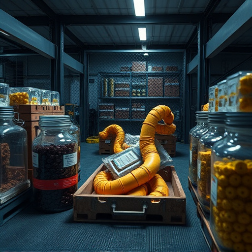Peanuts spilling from open storage container