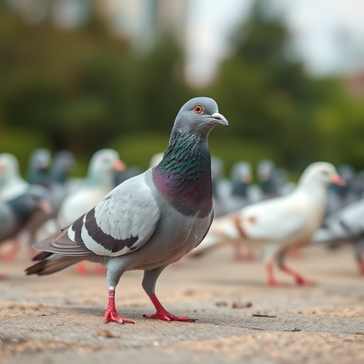 Pigeons excluded by clever feeder design