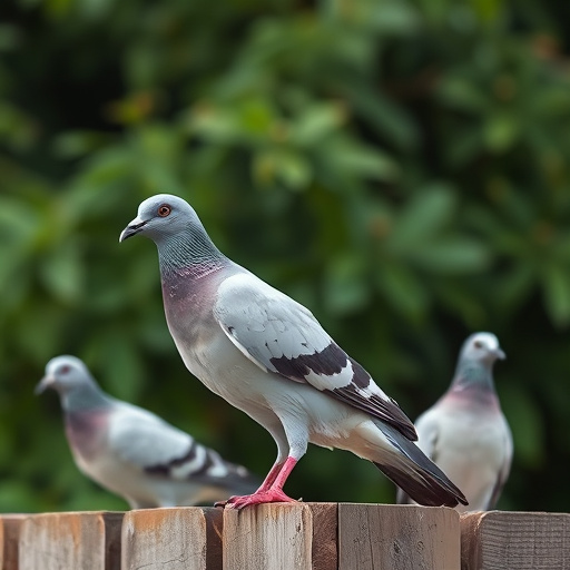 Pigeons excluded by clever feeder design