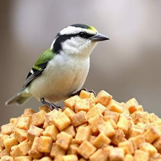Piles of suet pellets for winter