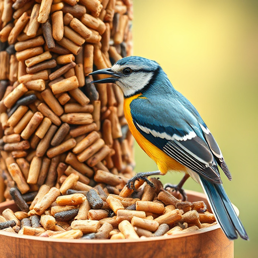 Promotional sale sign on bird food