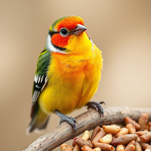 Promotional sale sign on bird food