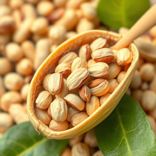 Refill scoop of peanuts for birds