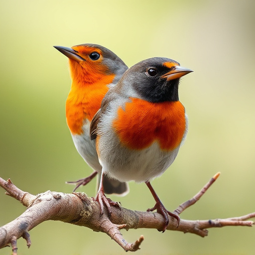 Robin enjoying insect-rich seed mix