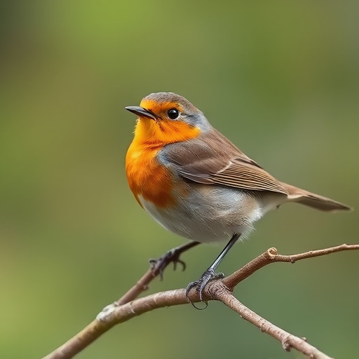 Robin enjoying insect-rich seed mix