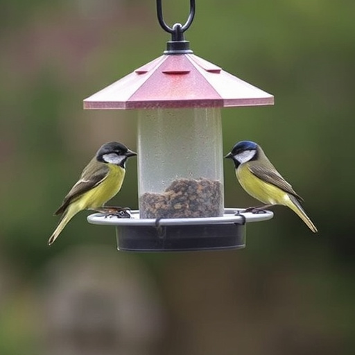 Robin feeding on mealworms in dish