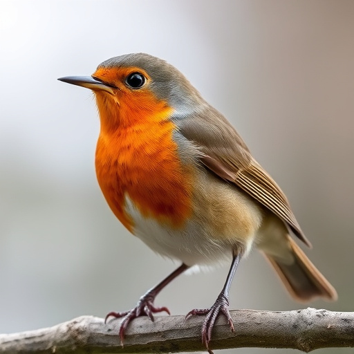 Robin pecking at suet pellets