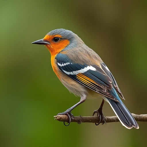 Robin perched on frosty garden fence