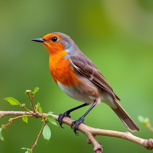 Robins feeding on high-energy seed mix