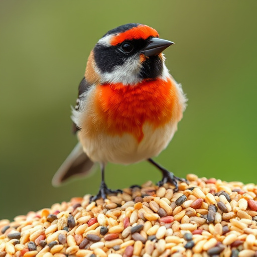 Seed mix with dried fruits