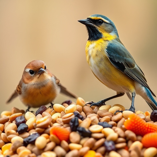 Shopper comparing bird seed prices