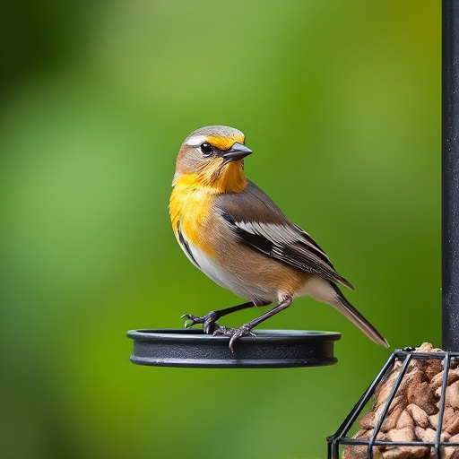 Small bird-friendly garden feeding station
