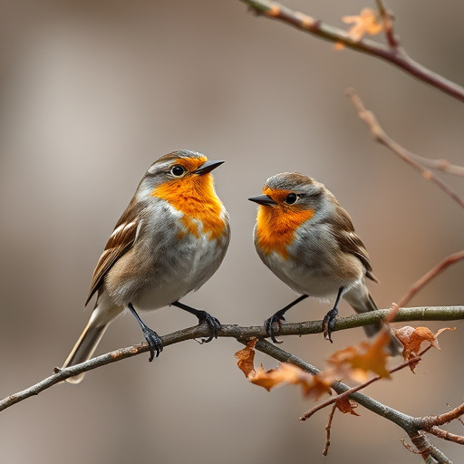 Small birds eating dried fruit pieces