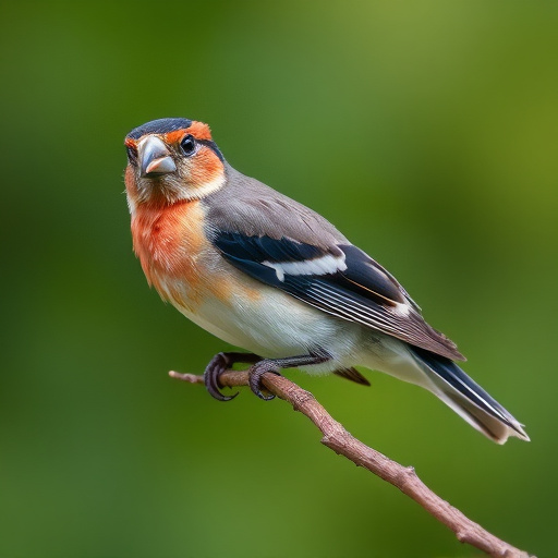 Small birds eating seed from tray